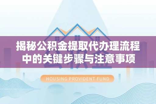 新界揭秘公积金提取代办理流程中的关键步骤与注意事项