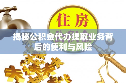 新界揭秘公积金代办提取业务背后的便利与风险