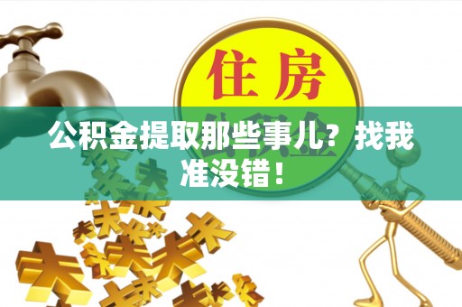 新界公积金提取那些事儿？找我准没错！