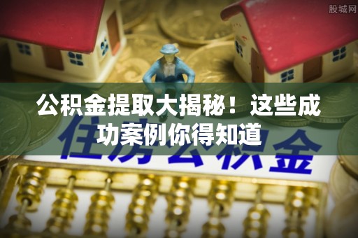 新界公积金提取大揭秘！这些成功案例你得知道